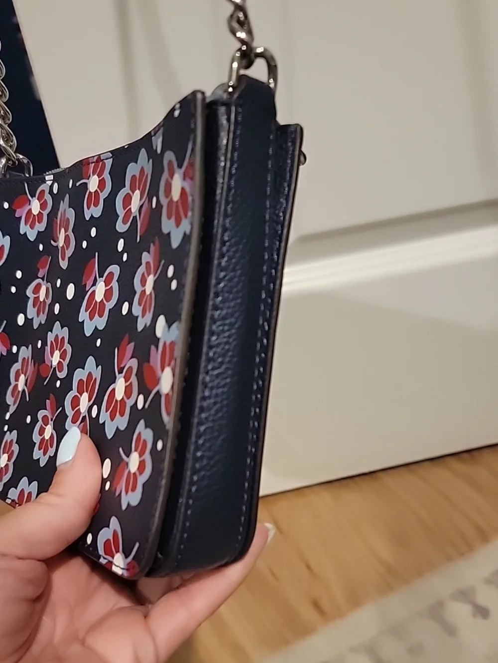 kate spade Floral Navy and Red Crossbody Bag